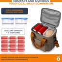 Insulated Lunch Box for Women & Men  8L/2 Gallons Leakproof Lunch Bag for Work, Office, School  Portable, Stylish & Durable Cooler Tote  Brown