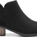 DREAM PAIRS Women's Ankle Boots Low Chunky Heel Comfortable Short Fall Booties Shoes, Size 8.5 