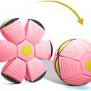 Doggy Disc Ball for Medium Large Dogs, Portable Interactive Flying Saucer Ball Stomp UFO Magic Balls, Decompression Pop Up Dog Toys Balls for Outdoor Sports Gifts (New Red)