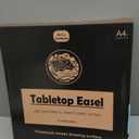 Tabletop Easel for Painting, 13.8"x11.4" Adjustable Portable Art Easel Includes Art Painting Papers, Sketch Papers and Masking Tape, Pinewood Drawing Board for Canvas, Books and Artwork