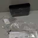 Wall Mounted Shoes Rack 2Pack with Sticky Hanging Strips, Plastic Shoes Holder Storage Organizer,Door Shoe Hangers (SM03-Black-2)