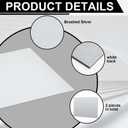 Blulu 2 Pcs Aluminum Composite Sheet, 1/8" Thick Plate, Silver, 36"x12"
