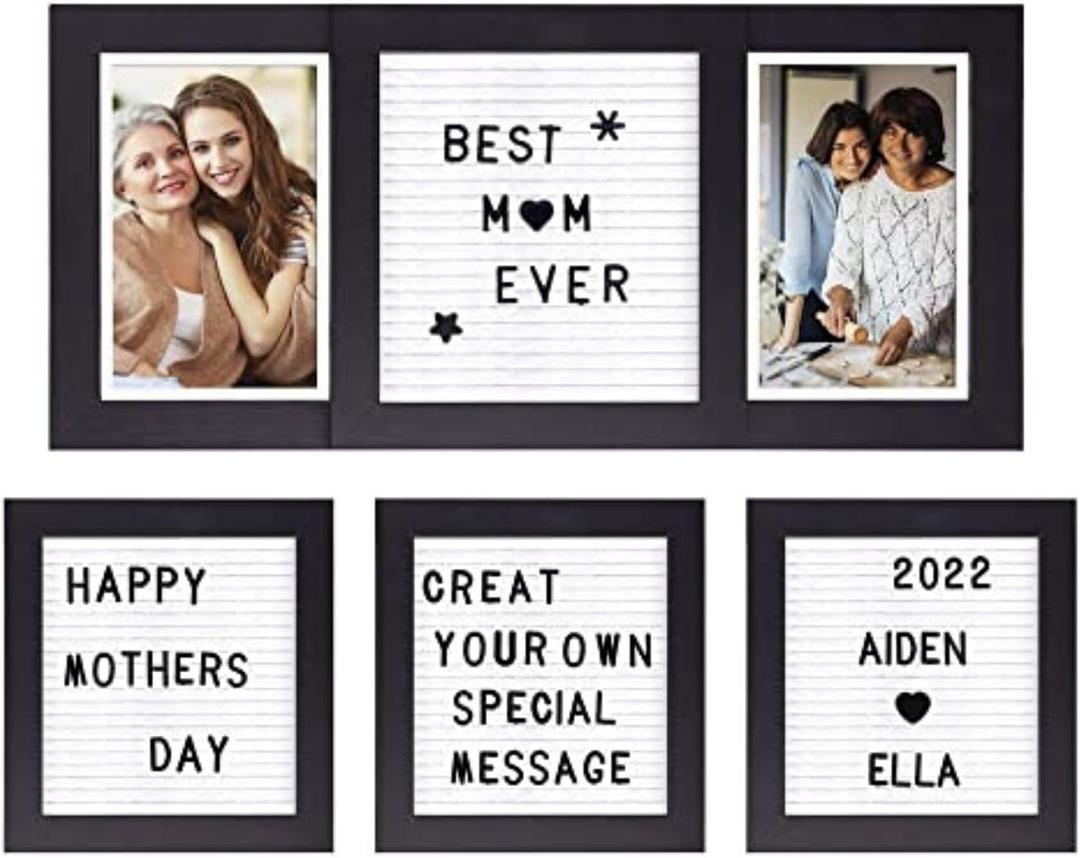 Mother Day Gift for Mom from Daughter 4x6'' Personalized Picture Frame Solid Wood Mom Birthday Gifts from Son, Mothers Day Picture Frame, Customizable Gifts for Grandma Grandpa Gigi, Nana, Mama, Aunt