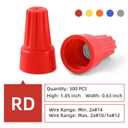 300 Pcs Red Wire Connectors Nuts Electric Wire Caps Insulating Insert Twist Electrical Connectors for Quick Connection (18-10 AWG)