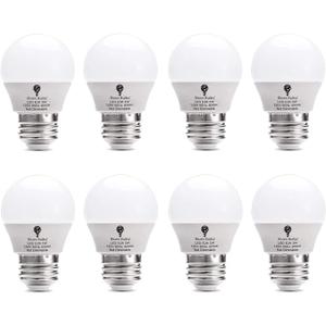 8 Pack BlueX 3W G14 LED Light Bulb 5000K Daylight - 25W Equivalent - E26 Base 120V - Small Night Light Bulbs for Bedroom, Ceiling Fan, Table Lamp, Kitchen, Pendant Fixtures, Dinning Room