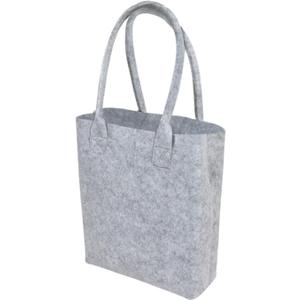 2 x TopTie Felt Tote Bag with Durable Handles Grocery Bags for Travel Heavy Duty Shopping Bag 11.8 X 10 X 3.5 Inch