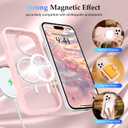 Pepmune for iPhone 16 Pro Max Case Curly Wavy Frame Translucent, Pink