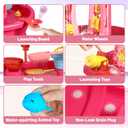 FRUSE Water Table for Toddlers 3-5,3-Tier Kids Water Table with Accessories,Activity Table for Summer Beach Backyard,Outdoor Toys Water Play Table for Toddlers Kids Boys Girls Age 3 4 5 6 7 8