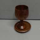 TALPGOD Handmade Wooden Communion Chalice Cup with Tray  Vintage Goblet Wine Cup for Christian Church Ceremony (5.1 Inches)
