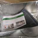 Large Enclosed Stainless Steel Cat Litter Box with Mat & Scoop, Leak-Proof