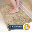 Muddy Mat® | Super Absorbent Door Mat Indoor, Microfiber Quick Dry Chenille Entryway Rug, Non-Slip Front Door Mat, Indoor Mats for Entryway, Machine Washable Pet Rug, Beige 28"x18"
