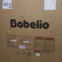 Babelio 36" Tall Auto Close Baby Gate with Small Cat Door, 29-43" Metal Cat Gate for Doorway, Stairs, House. Easy Walk Thru Dog Gate with pet Door, Includes 4 Wall Cups and 3 Extension Pieces, Black