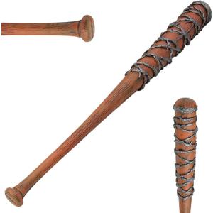 LALAPORT 36 Inch Walking Foam Bat with Barbed Wire for Replica, Costume, Cosplay, Halloween, LARP and Collection