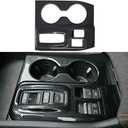 Kolya Carbon Style Interior Center Console Gear Shift Panel Cover Cup Holder Frame Trim for Honda Pilot Accessories 2023 2024 2025