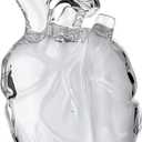 Heart Earbud Case Compatible with AirPods Pro 2nd & 1st Generation, High Transparency Liquid Silicone, Pure Color, Shockproof and Scratch-Resistant for Comprehensive Protection, Includes Keychain