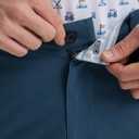 M MAELREG Golf Shorts Men Print Quick Dry 9" Stretch Lightweight Water-Resistant Flex Flat Front Fashion Mens Shorts Casual (Dark Blue Interlacing)