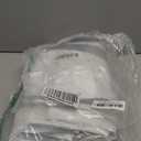 No Hook Shower Curtain with Snap in Liner Set, Grey and White Striped Design, Waterproof Washable Fabric Hotel Shower Curtains for Bathroom Decor with See Through Mesh Top Window 71x77 Inch