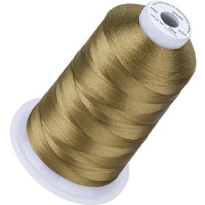 Simthread 5500Yds Embroidery Thread, 5000M High-Yardage 40WT 100% Polyester Thread  170+ Vivid Colors, High-Speed Rated  Compatible with Brother, Singer, Janome & More - Dark Ivy S044