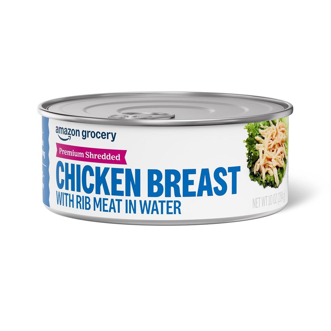 Amazon Grocery, Premium Shredded Chicken Breast, 10 Oz (EXP 06/23/28)