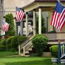 ALLIED FLAG American Flag and Pole Set - 3x5 US Flag and 5' Spinning Flag Pole, Durable for Outdoors - Made in USA