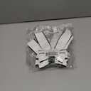 2 x 2PCS Hair Bows for Girls White Bowknot Hair Clips BarrettesLeather Bows with Long Tail Hair Accessories for Girls Toddlers Teens Kids