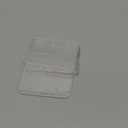 DiDiSTAR 3 Pack Hard Plastic Badge Holder-Horizontal Heavy Duty ID Card Holder-Rigid Case Single I'd Protector with Easy Access Thumb Slot & Chain Holes for Lanyards, Clips & Reels-Frosted Clear