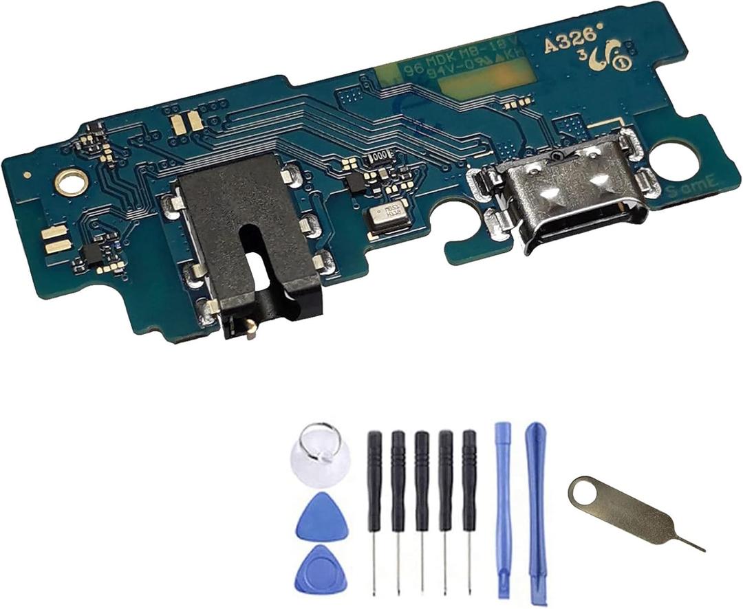 A32 5G USB Charging Port Dock Connector Flex Cable Replacement Charger Port for Samsung Galaxy A32 5G A326U 6.5 Inches 2021 (not fit for A32 4G Version)