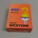 Vicstone Dusk to Dawn LED Flame Light Bulbs Outdoor, 4 Modes E26 Flickering Light Bulbs with Upside Down Effect, Fire Bulb for Halloween Christmas Patio Porch Party Home Indoor Decorations - 2