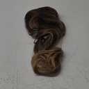 Esmee 26 Inches Long Blonde Wig with Bangs Natural Synthetic Hair Ombre Blonde Wavy Wig with Dark Roots for Women Daily Party Cosplay Wear