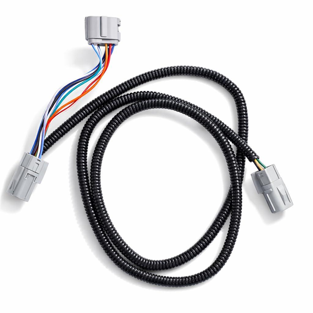 Keenso Front Camera Harness, Replacement 12V LED Illuminated Front View Camera Harness for Vehicle Harness, 2018 2021 Car SUV Truck DIY Installation