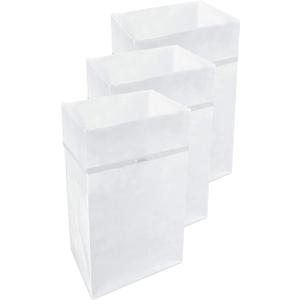 30 Gallon Disposable Pop-Up Trash Cans (3-Pack) with Fitted Bags  Foldable Garbage & Recycling Bins for Parties, Events & Kitchen (White, 30" H x 14" W x 17" D)