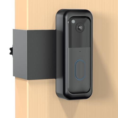 Blink Doorbell Mount, Anti-Theft Blink Video Doorbell Door Mount Bracket No Drilling, Not Block Doorbell Motion Sensor, Easy to Install, Fit for Blink Doorbell Camera (Black)