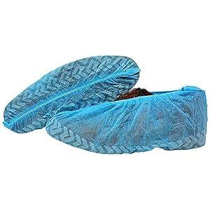 EverOne Disposable Shoe Covers, 50 Pairs (100 Count), Lightweight, Breathable, Dust and Skid Proof Boot Cover, One Size Fits Most
