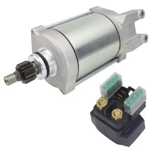 Starter & Relay for Yamaha Raptor 660 YFM660R 2001-2005, 3SX-81890-00-00 18760, 2001 2002 2003 2004 2005 660 Raptor Starter Replacement for Yamaha 660R