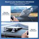 for Starlink Mini Car Mount for Dashboard, for Starlink Mini Suction Cup Mount for Dashboard & windshield, Secure Mounting Kit for Most Vehicles and Ensures Stable Driving and Satellite Signal