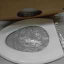 Mayfair Cassel Slow Close Toilet Seat, Easy Clean, Non Slip Premium Wood Seat, Easy Install, Made in USA, Elongated, White