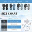 2 x Unisex Waterproof Winter Gloves Touchscreen,Windproof Thermal Ski Gloves for Men Women, Warm for Snowboarding, Hiking, Running,Outdoor Activities (Large, Light blue)