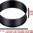 DATANYA 12Packs Crumpet Rings NONSTICK English Muffin Rings 3.15 Inch Stainless Steel Double Rolled Tart Ring Upgraded Round Metal Baking Cooking Pastry Ring Molds for muffins, pancakes