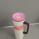 Owala SmoothSip Slider Stainless Steel Insulated Travel Mug, 100% Leak Proof, For Hot and Cold Drinks, Travel Friendly with Sliding Lock Lid, 24 oz, BPA Free, Leak Proof, Pink/Tan (Daybreak)