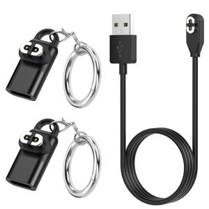3.3ft Charging Cable Replacement for AfterShokz Aeropex AS800/OpenComm/OpenRun/OpenRun Pro, Magnetic Fast Charger Cord for Shokz Aeropex Bone Conduction Headphones with 2 Pack Type-C Adapter