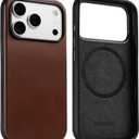 KORDIZ Impact Leather Case for iPhone 17 Pro Max  Full-Grain Leather MagSafe Case with Camera Control Button  360 Shockproof Bumper  Rugged Patina-Ready Protection  Slim Grip Cover (Dark Brown)