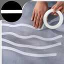 Xuniea 5 Rolls of Vinyl Tape Masking Tape Automotive Car Auto Paint for Curves, High Temperature Vinyl Low Tack(White,1/16, 1/8,1/4, 1/2, 3/4 Inch)