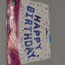 TONIFUL Blue Happy Birthday Balloons 16 Inch Mylar Foil Letters Birthday Sign Banner Balloon Bunting Reusable for Girls Boys Kids & Adults Birthday Decorations and Party Supplies