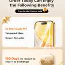 CHICLADY for iPhone 17 Pro Max Case with 1x Screen Protector, [Compatible with MagSafe] [Integrated Camera Protection], Non Yellowing Slim Cute Women Girly Magnetic Cover for iPhone 17 Pro Max, Gold