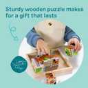 Melissa & Doug Farm Wooden Cube Puzzle with Storage Tray 6-in-1 Animal Puzzle for Toddlers and Preschoolers 16 Wooden Cubes Farm Toy for Kids Ages 3+ - FSC Certified