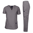Dagacci Scrubs Medical Uniform Women and Man Scrubs Set Medical Scrubs Top and Pants, XS
