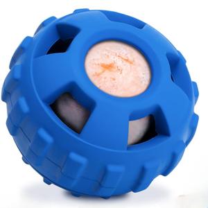 Dog Chew Toys for Aggressive Chewers Large Medium Breeds, Puzzle Toys Interactive Treat Dispensing Slow Feeder Indestructible Durable Safe Rubber Teeth Clean Toys (Blue Small)