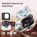 Goodon for iPhone 13 Pro Case Wallet - Flip Folio Leather Cover with Trendy Floral Design, 3 Card Slots & Kickstand Function, Stylish Protective Phone Case for Women and Girls - Eyes