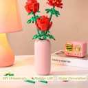 Roses Building Sets for Kids, Toy Flower Bouquet Gift for Girl Friend Birthday Christmas and Valentine's Day