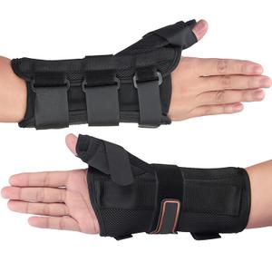kefit Wrist Brace with Thumb Spica Splint Wrist Support Thumb Spica Thumb Support for Arthritis, Sprains, Carpal Tunnel Pain, Tendonitis (Right-L (7-8.5"), Wrist & Thumb Brace)